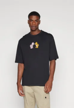 YOURTURN Care Bear Graphic Tee UnisexT-Shirt Con StampaBlack Donna T-shirt E Top YO12100YO-Q11