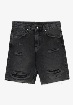 YOURTURN Unisex - Shorts Di Jeans - Black -Yourturn f9f50183253b42bfb54d010535653e0b scaled