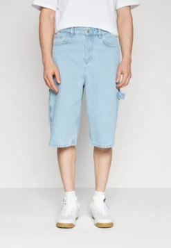 YOURTURN Carpenter - Shorts Di Jeans - Light Blue