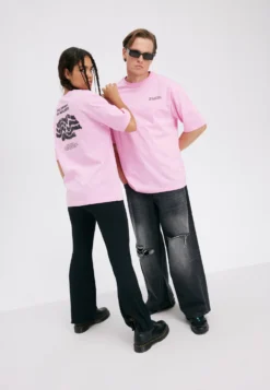 YOURTURN UnisexT-Shirt Con StampaPink Donna T-shirt E Top YO121015E-J11