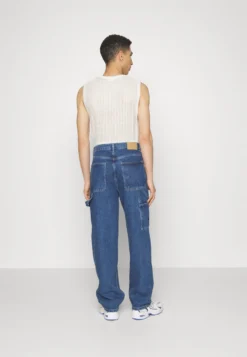 YOURTURN Wide Leg Unisex- Jeans Baggy - Dark Blue Denim -Yourturn fef456e9ade24ee6a277d136815e5e54 scaled